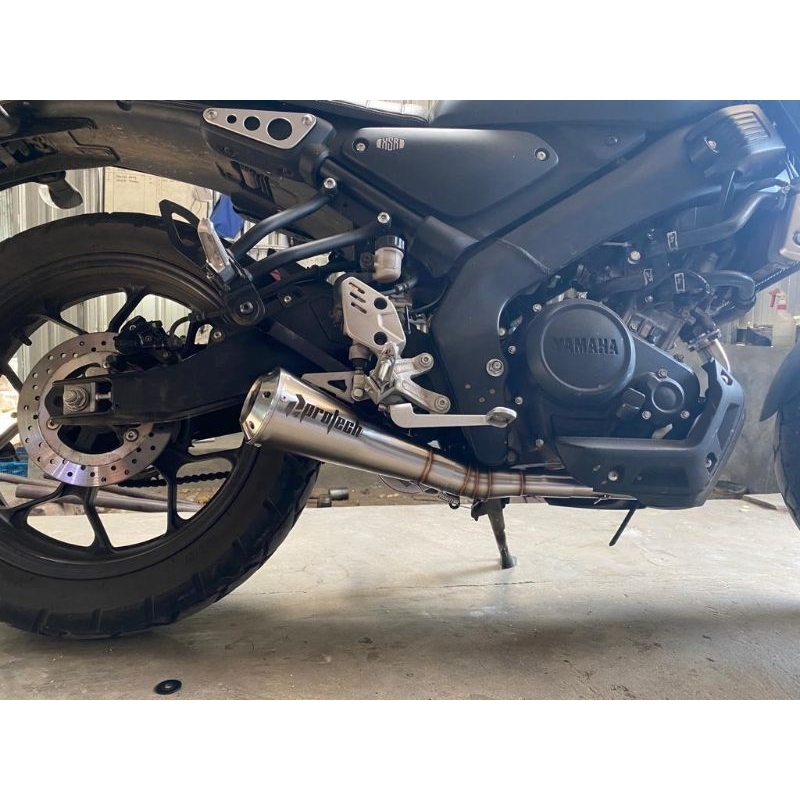 knalpot Yamaha XSR 155 XSR155 HERITAGE Protech Exhaust Underbelly Bass Adem Custom Original Bass Ade