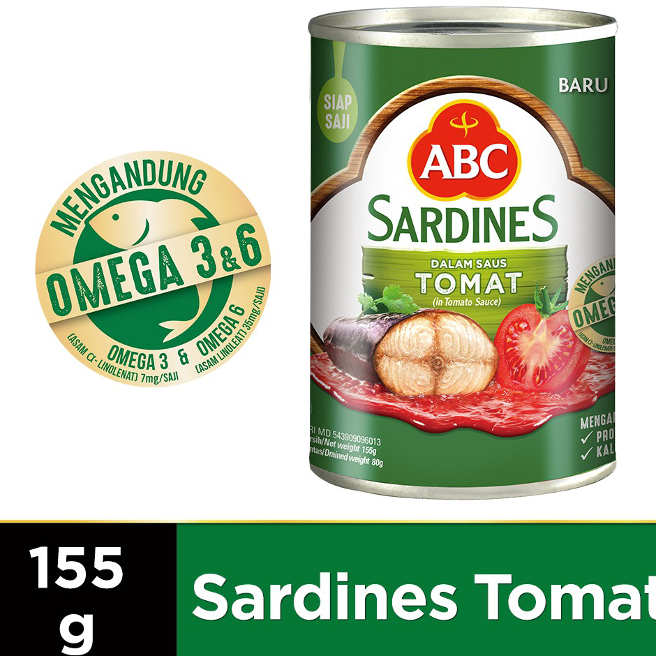 

FCGC7467 ABC Sarden Saus Tomat 155 g