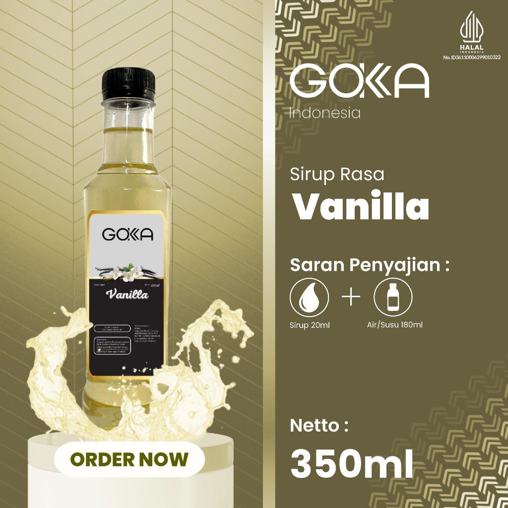 

Sirup Gokka Rasa Vanilla / Minuman Syrup Gokka Rasa Vanilla 350ml