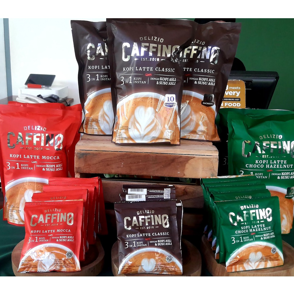 

ZHGK0326 [1 POUCH isi 10 Sachet] Caffino Kopi Latte Coffee Instant 20gr Cafino Late Classic 10 Saset 20g Bubuk Kopi Instan Choco Hazelnut 20 g 10 Sachets Mocca Moccacino 20 gr Kopi Susu Premium 30 gram Caffino Bold