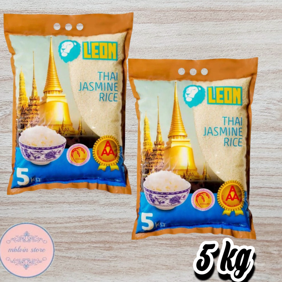 

LVLY5519 Beras Leon Thailand Jasmine Rice Beras Thailand 5 Kg