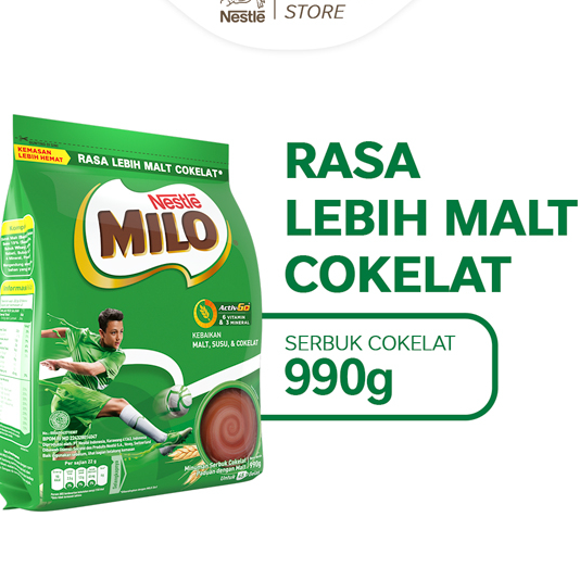 

Baru MILO ACTIV-GO Susu Coklat Pouch 990 Gr ➲➛☆