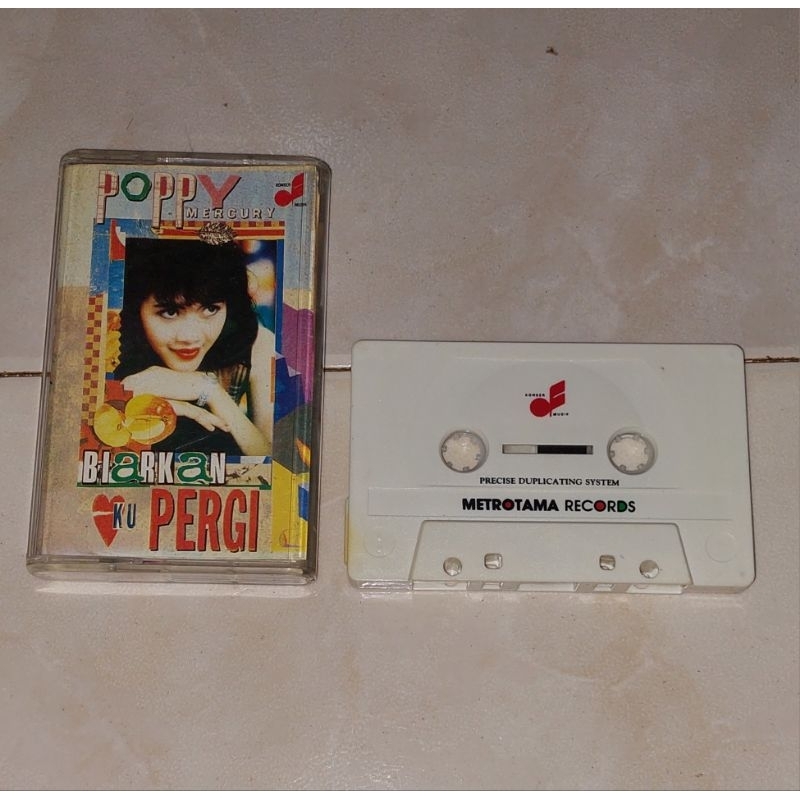 kaset lokal original POPPY MERCURY-Biarkan Ku Pergi