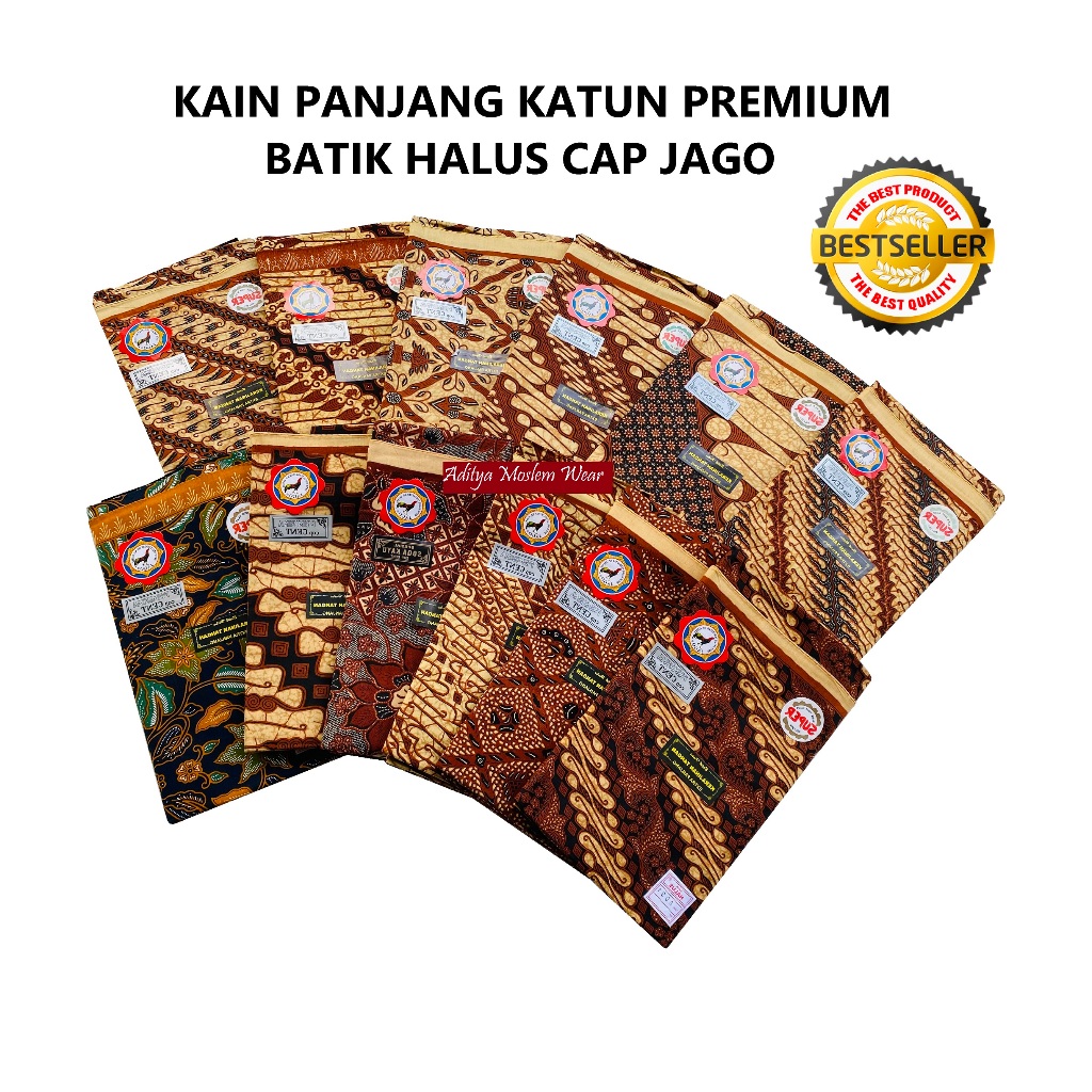 Kain Panjang Batik Jago Cap Cent Samping Kebat Tapih Jarit Jarik Batik Tradisional Katun Halus