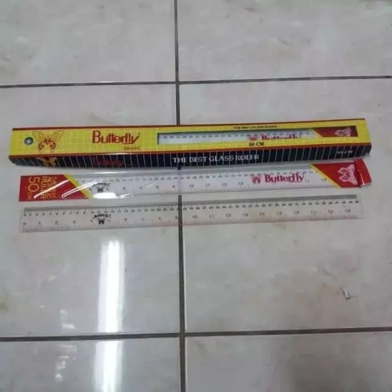 

Penggaris Plastik 50 Cm Butterfly / Garisan 50cm Butterfly