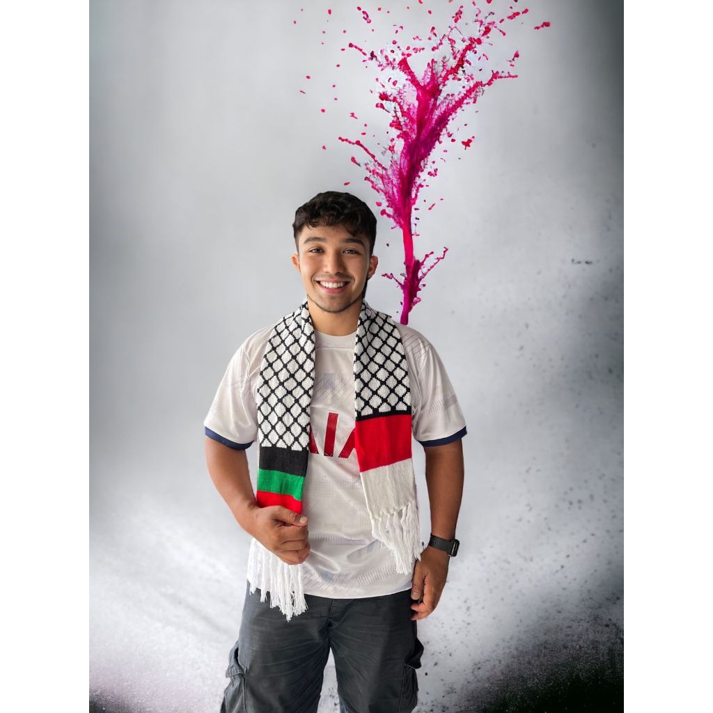 Syal palestina original desain Rumbai Kepang 07