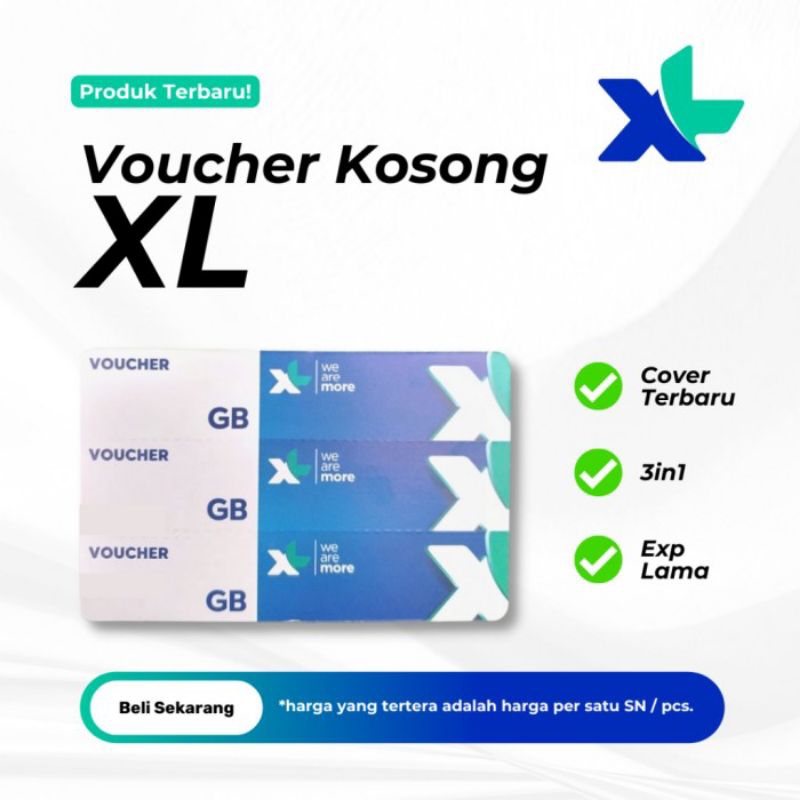 Voucher kosong XL axiata