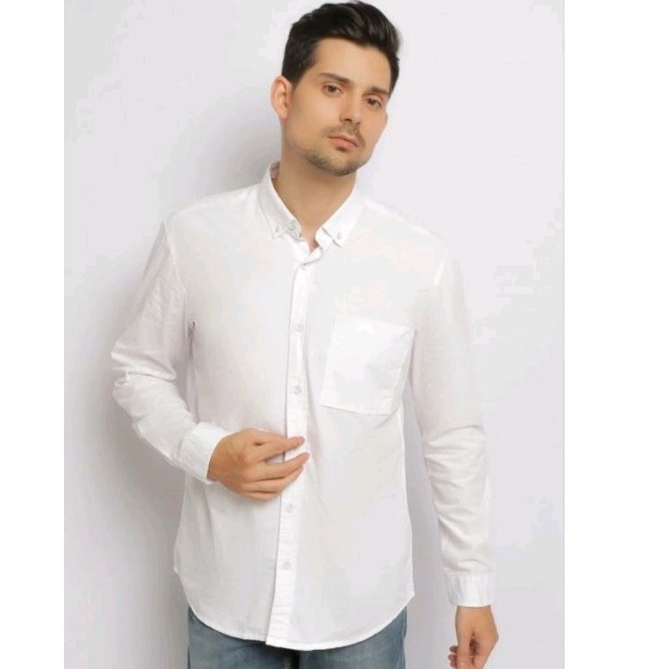 Kemeja Pria Original Lois KLL325 Putih