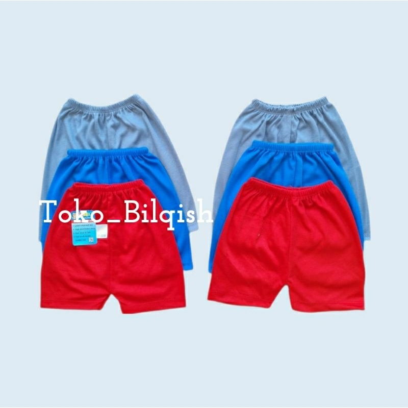 1/2 lusin (6pcs) Celana pendek bayi 0-6 bulan