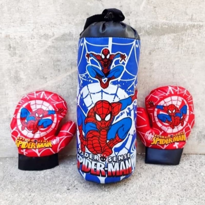 MAINAN SAMSAK TINJU ANAK KARAKTER / SET SARUNG TINJU / BOXING GLOVE
