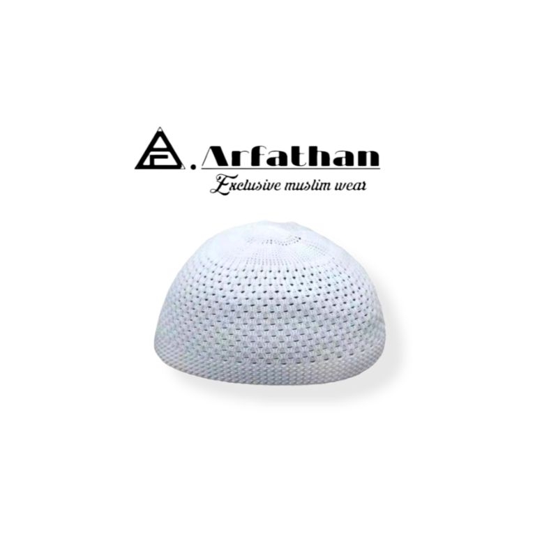 Peci Rajut Dewasa / Peci Haji / Peci Putih / Peci Rajut / Peci Rajut Rajut Polos Tebal / Peci Rajut 