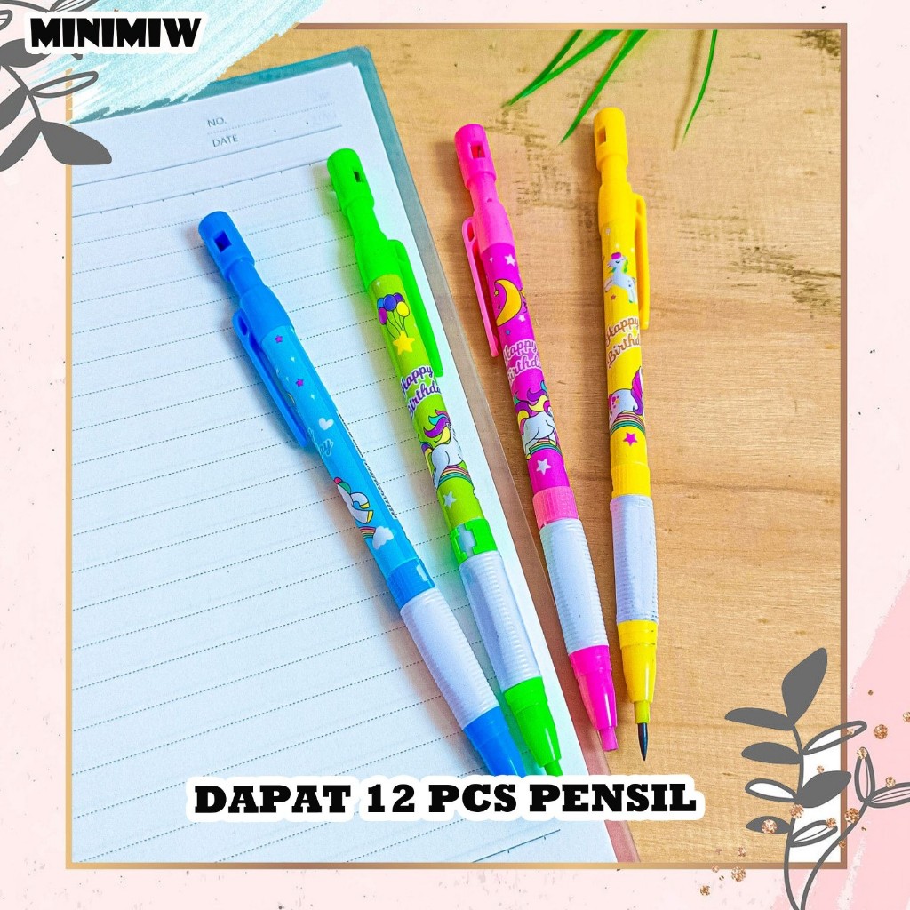 

SELUSIN (12 PCS) PENSIL CETEK MEKANIK UNICORN UKURAN 2.0 PCM-1035 MECHANICAL KLIK CLICK KARAKTER UNIK MURAH PENCIL ALAT TULIS KANTOR SEKOLAH MURAH TERMURAH COD