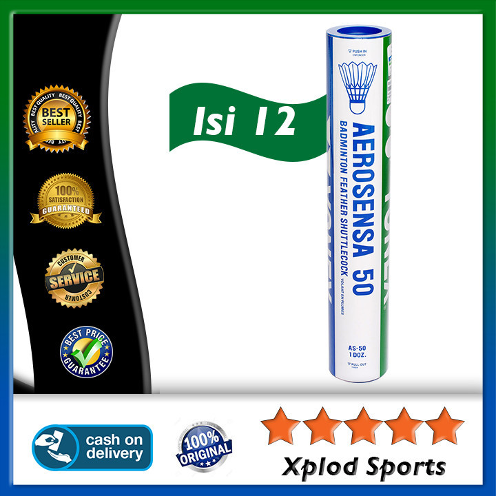 Kok Badminton Yonex Aerosensa 50 Shuttlecock Cock Bulutangkis Yonex Aero Sensa 50 1 Slop Shuttle Coc