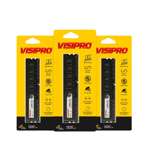MEMORY RAM VISIPRO DDR3 4GB 8GB PC12800 1600MHz