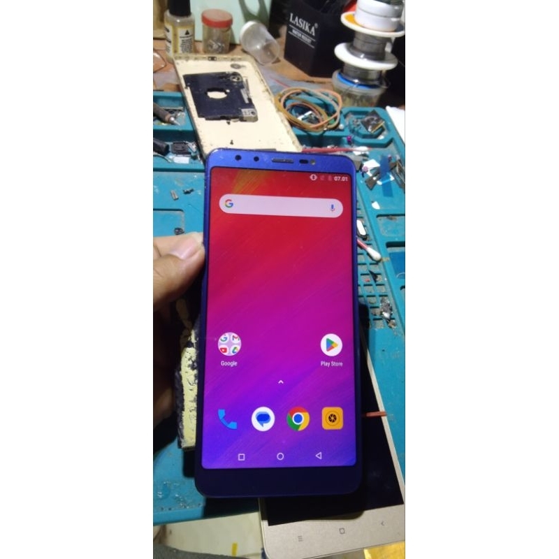 lcd touchscreen dan frame lenovo k9 normal copotan