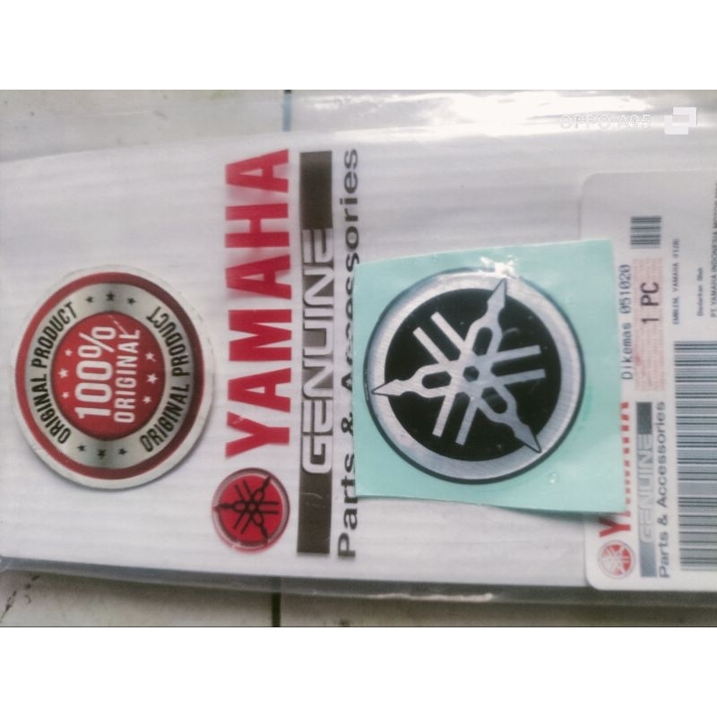 Stiker logo emblem Yamaha timbul ukuran 4.5cm  cocok buat syap nmax aerox Lexi king