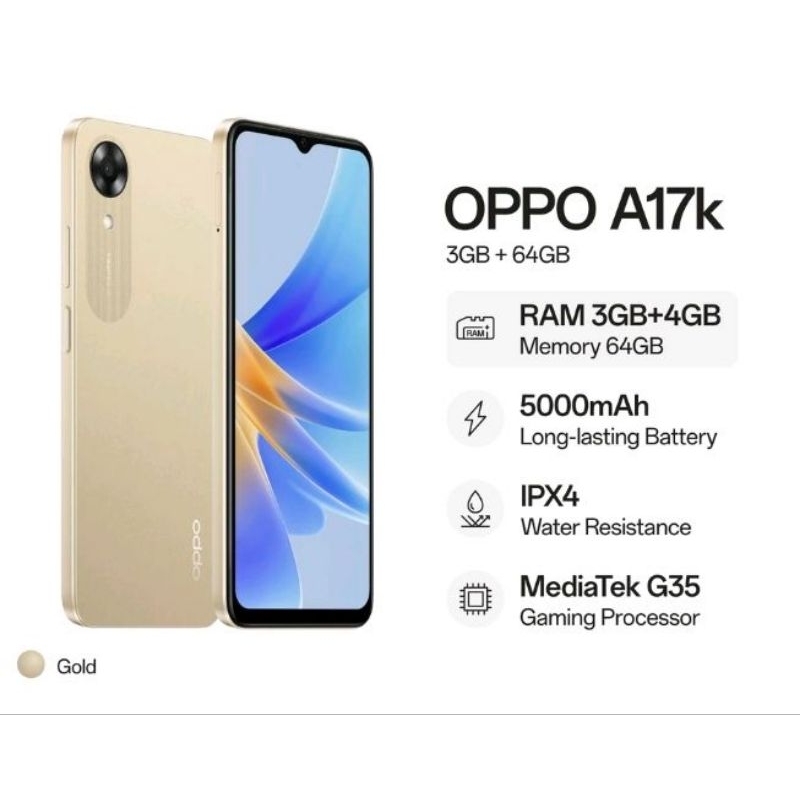 Oppo A17K ram 3/64