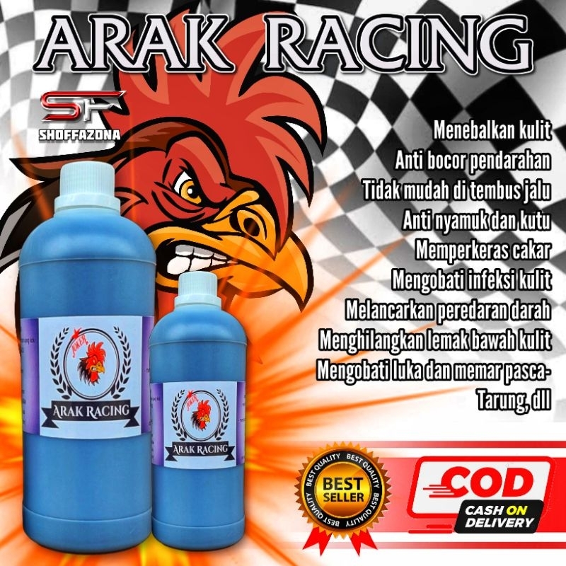 Arak Gosok Racing 1000ml (1 Liter) Arak Gosok Ayam Laga Aduan Bangkok
