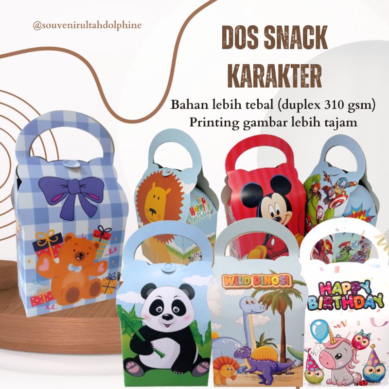 

DOS SNACK ULTAH KARAKTER ANIMAL LUCU