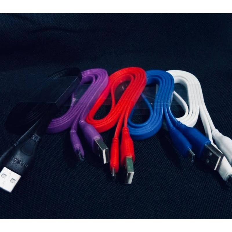 Kabel Data Kabel Cas Bagan 1Meter Micro Type-C Lightning
