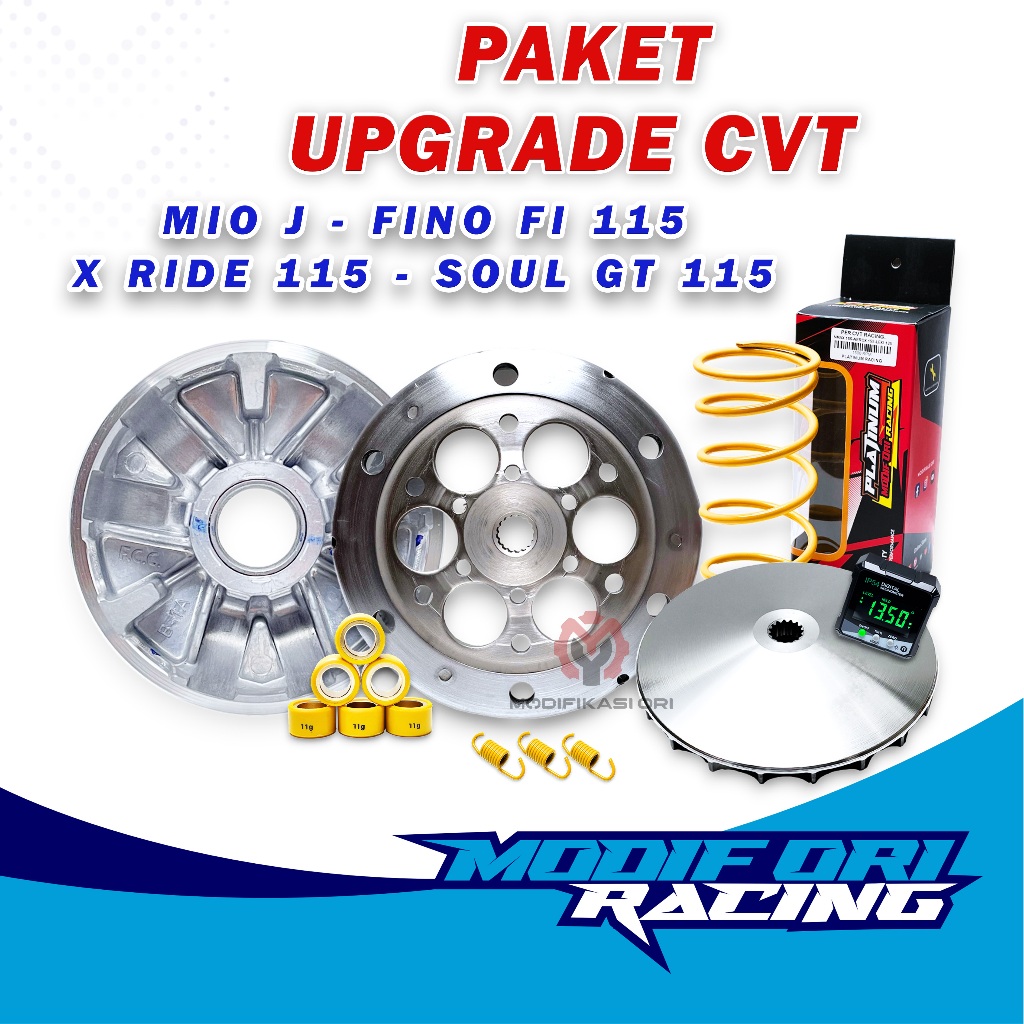 MIO J - Paket Kirian CVT Mio J-Soul Gt 115-X ride 115-Bubut Pulley Ori - MIO J PAKET KIRIAN CVT PULL