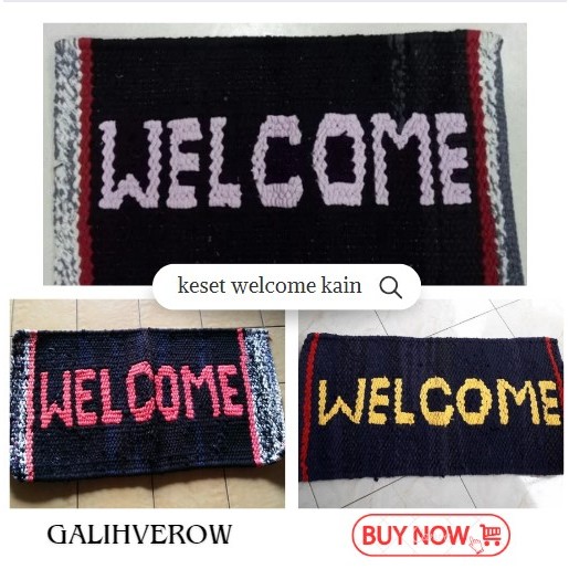 KESET WELCOME ANYAM KAIN PANJANG / KESET LOBI / KESET KANTOR
