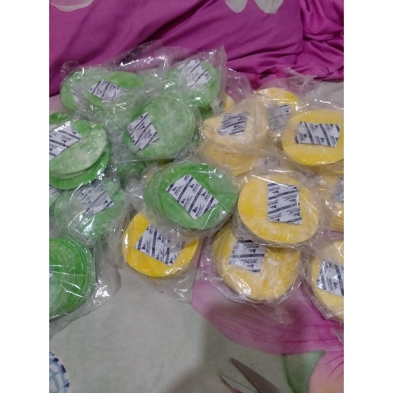 

Kulit dimsum warna diameter 7,5 cm isi 50 Lembar