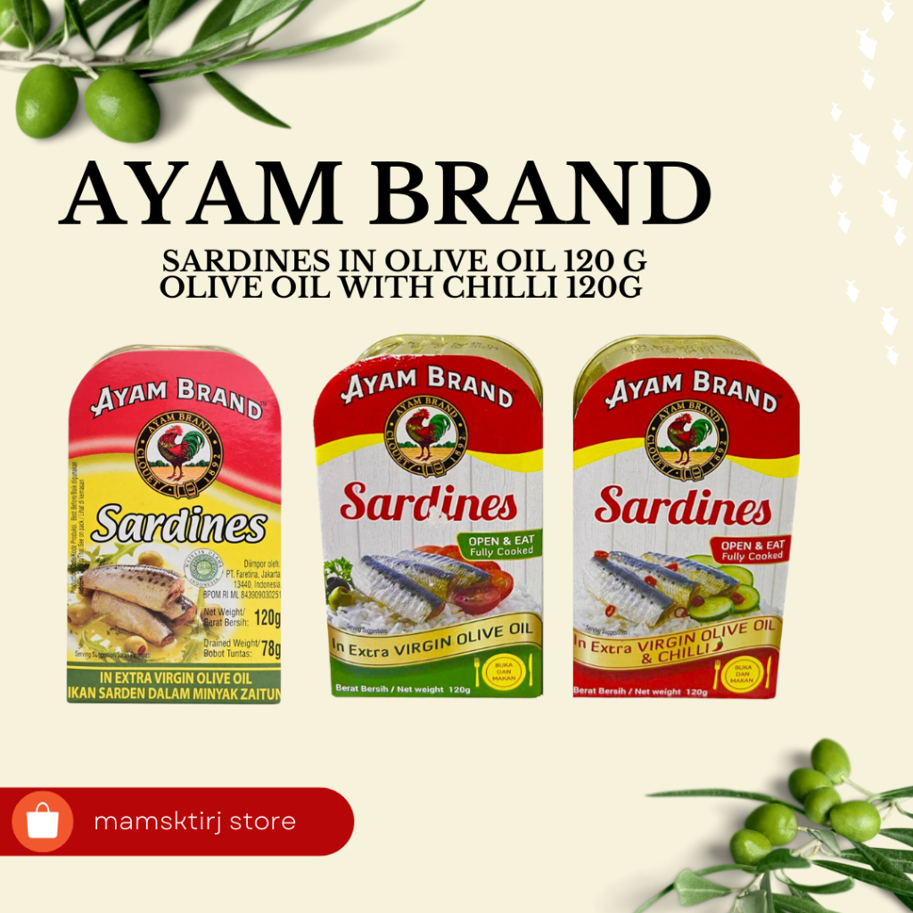 

AYAM BRAND SARDINES IN OLIVE 120 G