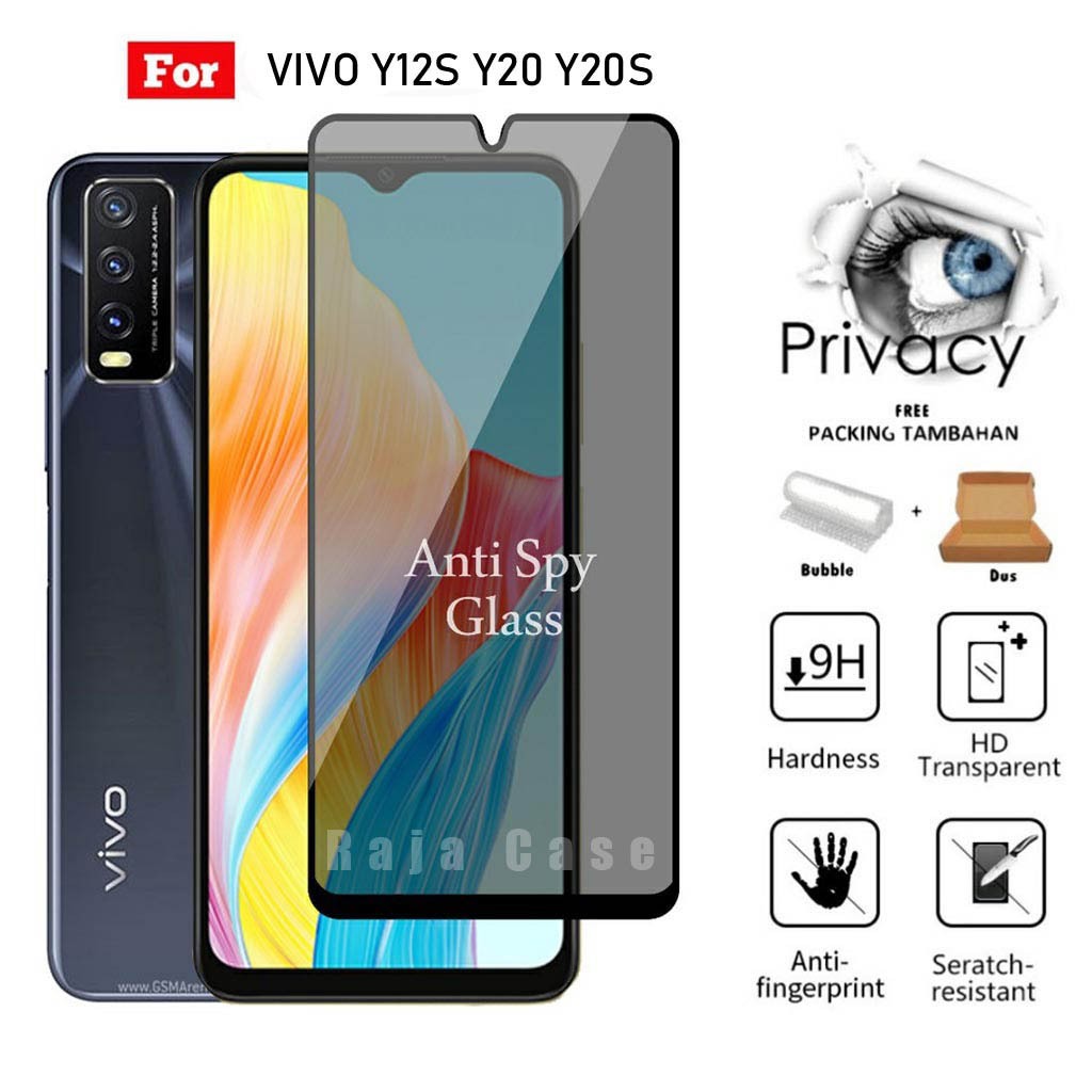 Tempered Glass SPY  VIVO Y20S Y12S Y20 - Pelindung Layar Handphone VIVO Y20S Y12S Y20