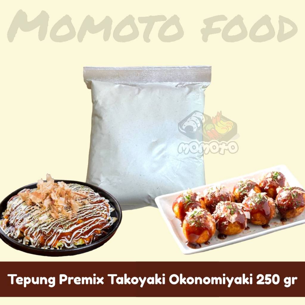

Tepung Premix Takoyaki Okonomiyaki Halal 250 gram
