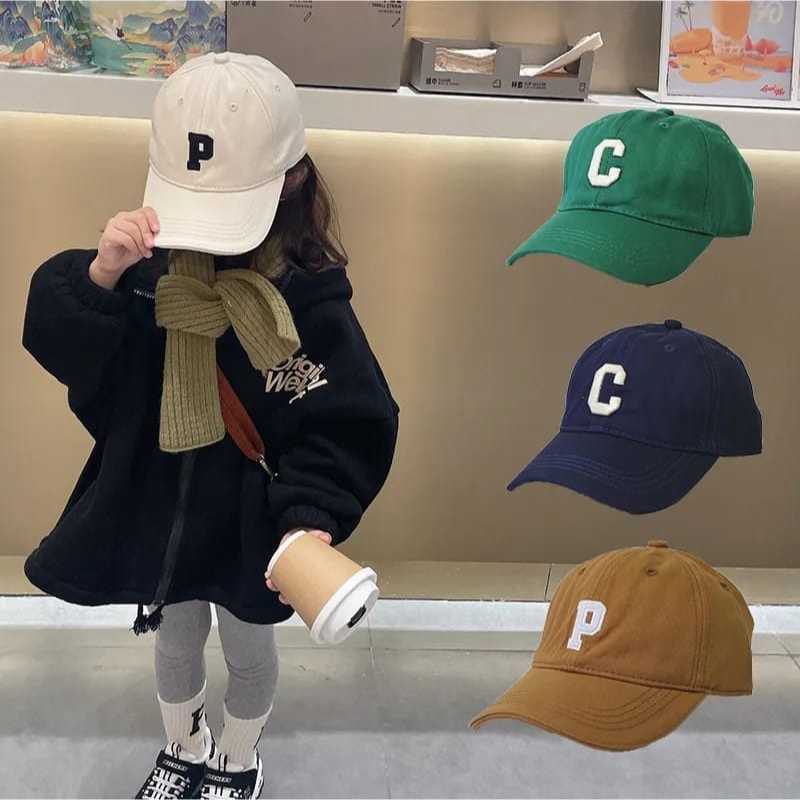 Topi Anak CUSTOME nama dan inisial Laki Laki Perempuan Baseball Usia 2 3 4 5 6 7 8 9 10 11 12 tahun 