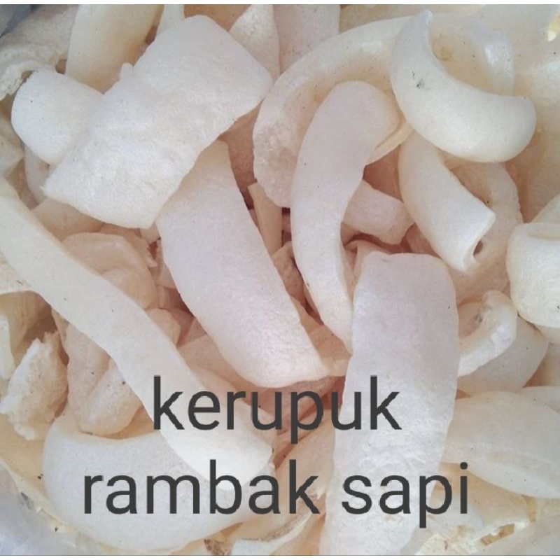 

krupuk rambak sapi 1kg 130 rb