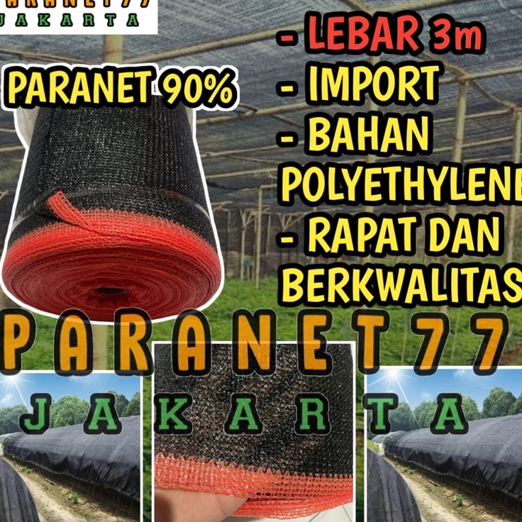 Siap KirimQ6c6B [GROSIR] JARING PARANET 90% (ECERAN) L.3m Peneduh tanaman
