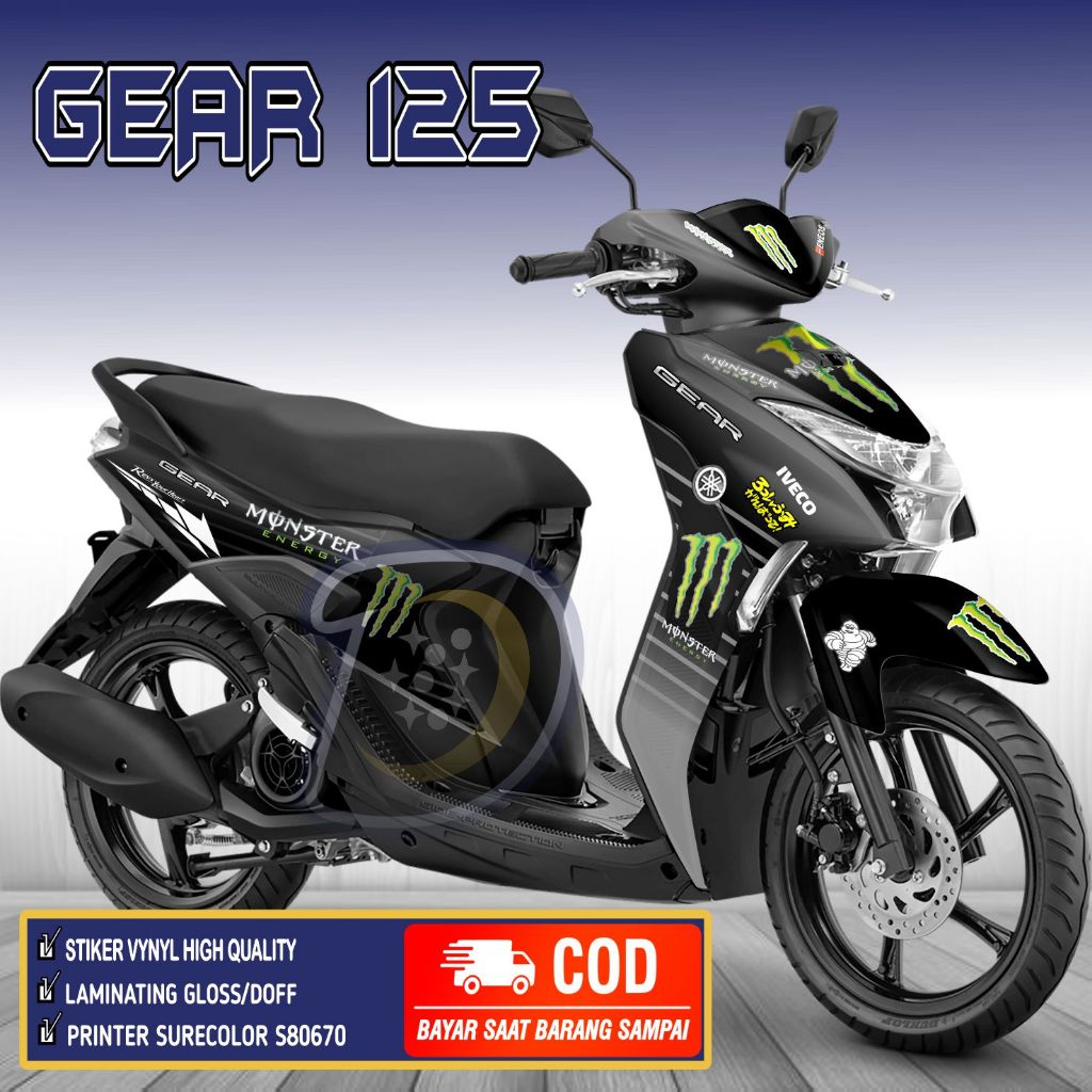 Decal Yamaha Gear 125 Striping Yamaha Gear Stiker Motor Yamaha Gear ME