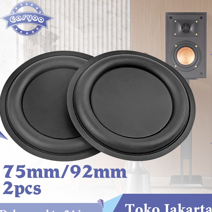 Terkini Isi 2 Bass Pasif Radiator 75mm 92mm Subwoofer Passive Radiator Bass Radiator Pasif