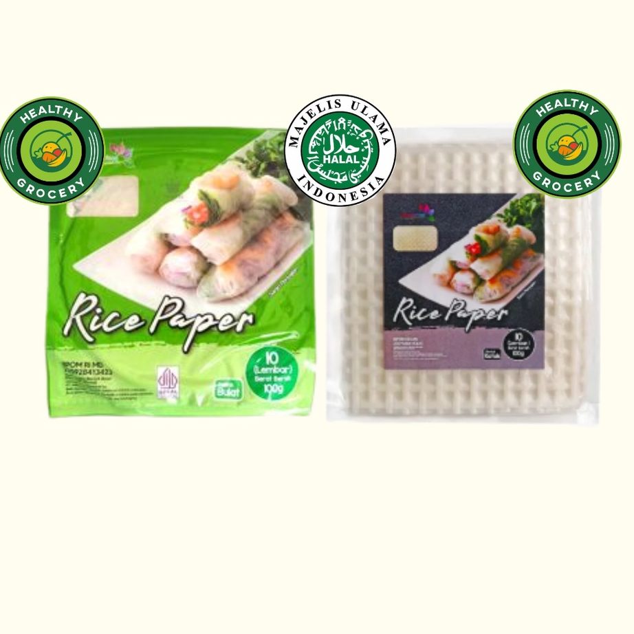 

Ready Rice Pepper / Banh Trang Paper rice Bulat 100gr Isi 10 Lembar High Quality Kulit Lumpia Vietnam JAVA SUPER FOOD