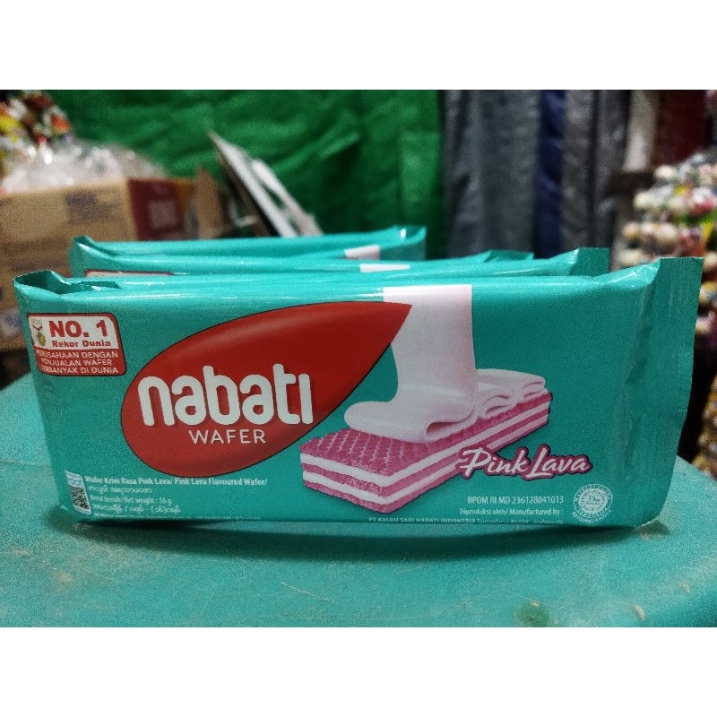 

Wafer Nabati Pink Larva Rtg Isi10pcs