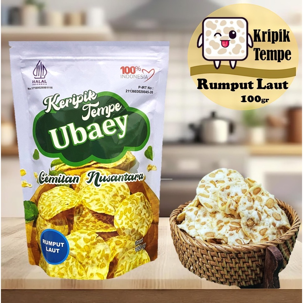 

KERIPIK KRIPIK TEMPE SAGU RUMPUT LAUT - 100GRAM