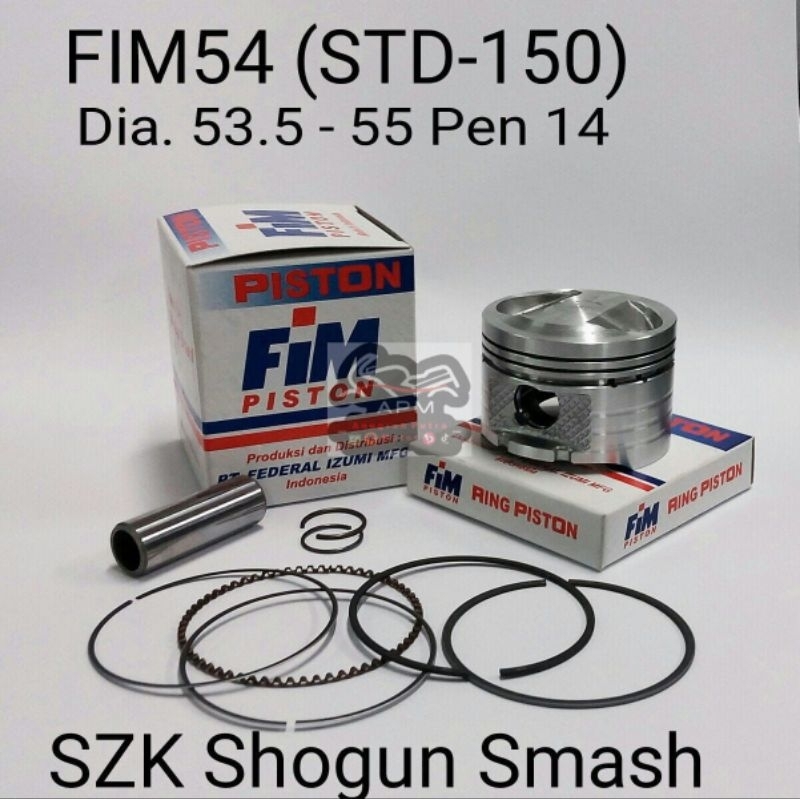 PISTON KIT/ PISTON SET FIM54 SMASH, SHOGUN Os Std 50 100 150 200 FIM 54