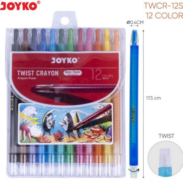 

Promo Krayon Putar Panjang 12 Warna Twist Crayon