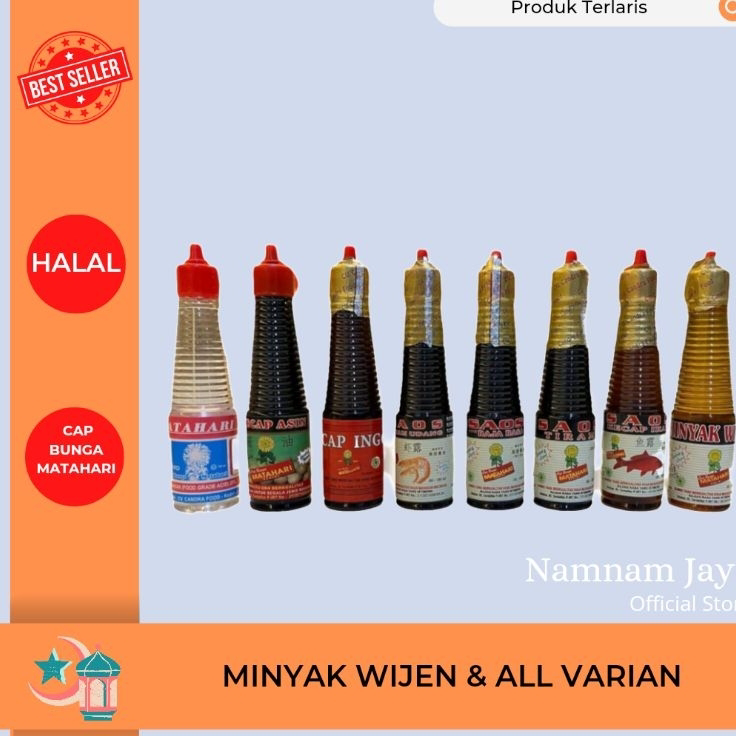 

Harga Murah Minyak Wijen Halal 150Ml / Sesame Oil Terlaku.