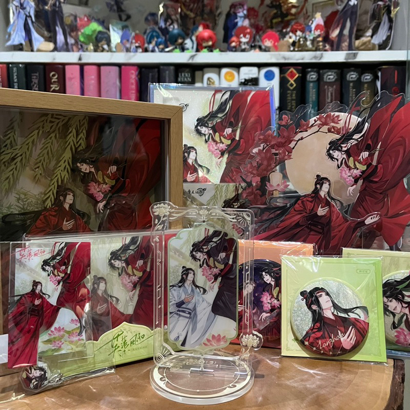 Mo Dao Zu Shi QINGCANG Lotus Wind MDZS MXTX x Gearous Grandmaster of Demonic Cultivation Lan Wangji Wei Wuxian Wangxian Shikishi Jewel Standee Light