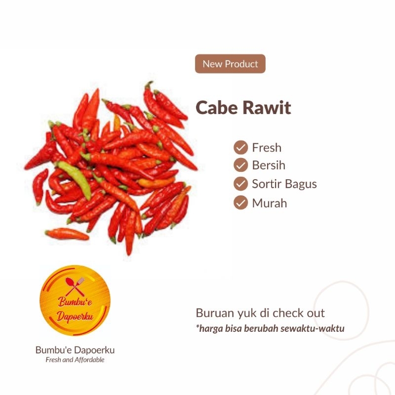 

Cabai Rawit | Kirim Instan | Fresh Product