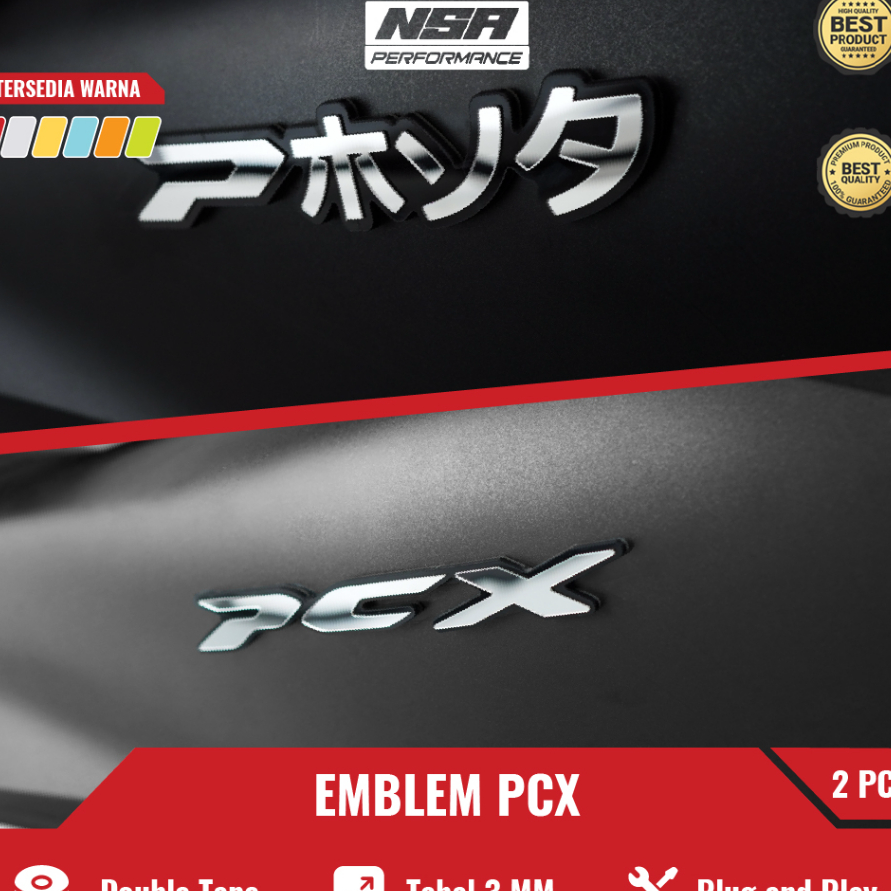 Harga Heboh 2PCS EMBLEM PCX LOGO PCX 3D EMBLEM MOTOR PCX AKSESORIS PCX BUKAN STcIKER ATAU STIKER TIM