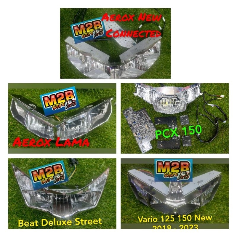 Papan pcb Lampu LED Depan Beat Street Deluxe K1A Vario 125 150 New PCX 150 aerox old & New connected