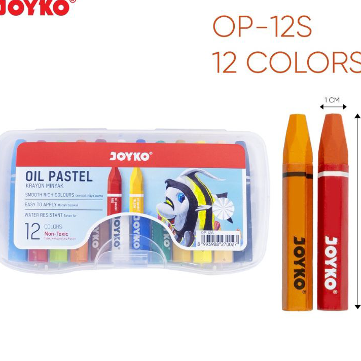 

Best Produk Crayon Oil Pastel Joyko 12 warna / (1pak) Stok Banyak