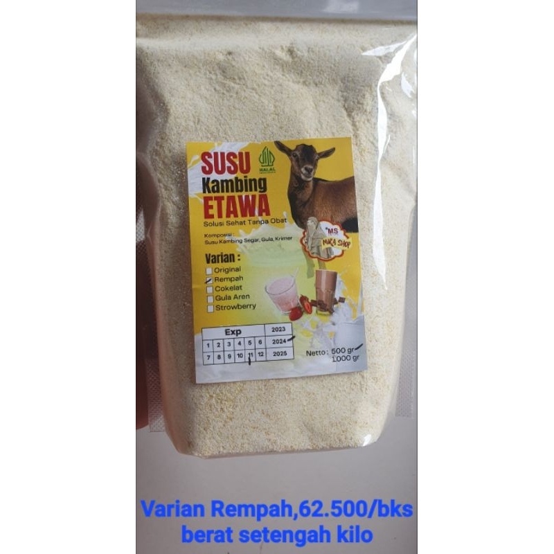 

SUSU KAMBING ETTAWA REMPAH 500 gr