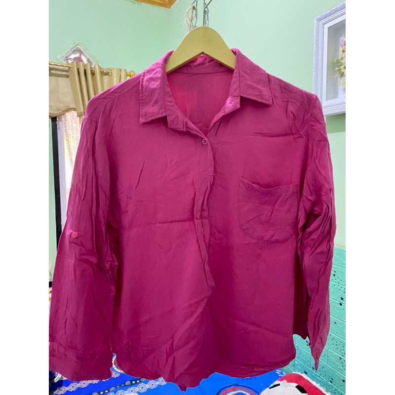 kemeja  fushia