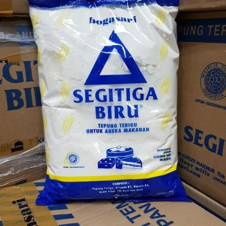 

Terbaru Tepung Segitiga Biru Transparan Bahan Kue @1kg