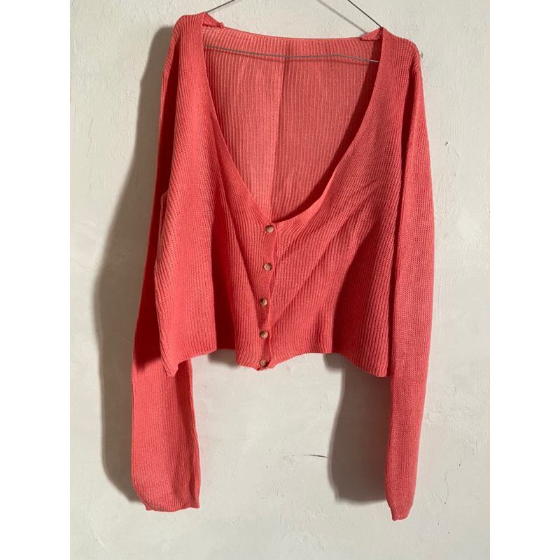 Preloved cardigan pink